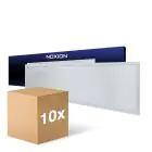 Multipack 10x Noxion LED Panel Ecowhite V4.0 28W 3360lm - 830-840-865 CCT | 120x30cm - UGR 